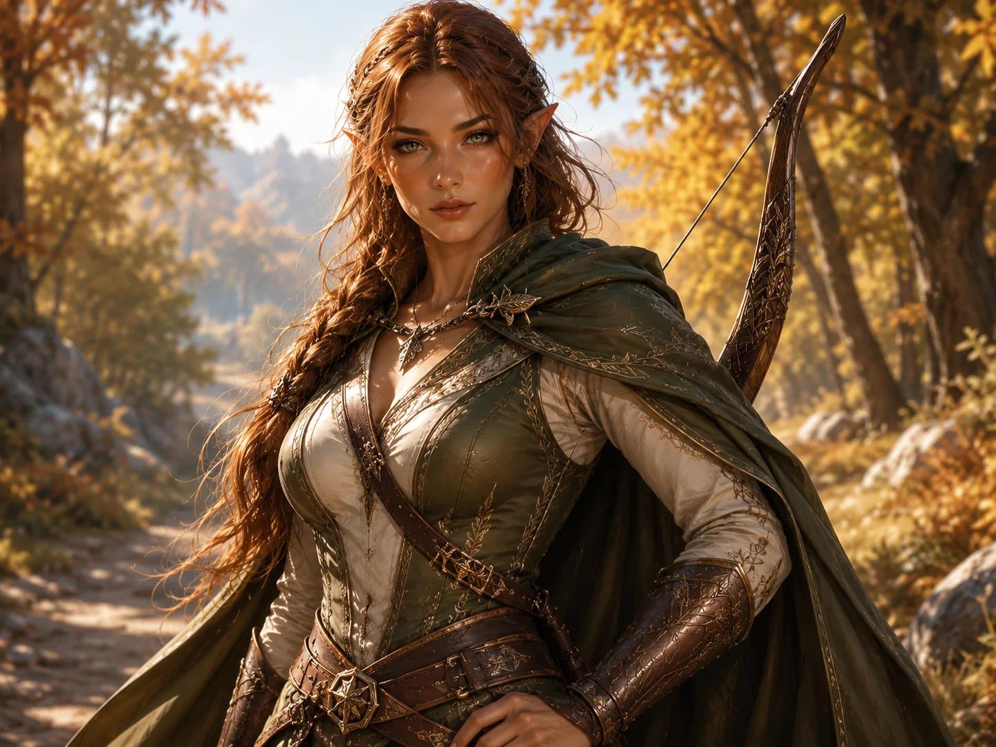 Readable Ancestry and Facial Features in a fantasy RPG character portrait
