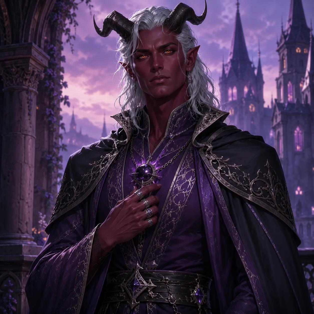 Illustrate a Campaign Wiki Entry made with a D&D portrait generator